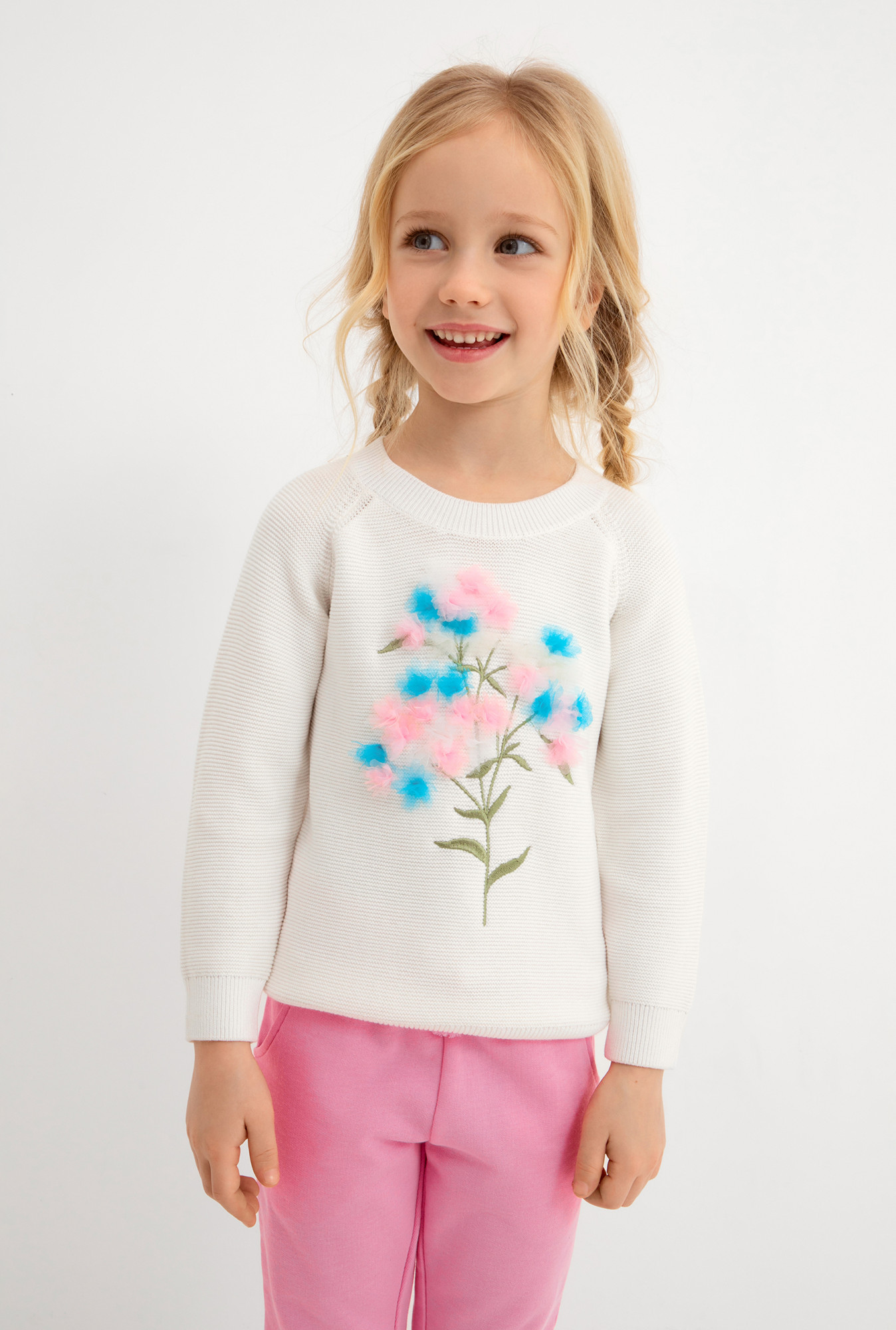 

Джемпер для девочек Acoola 20220310178 цв.молочный р.110, Белый, 20220310178