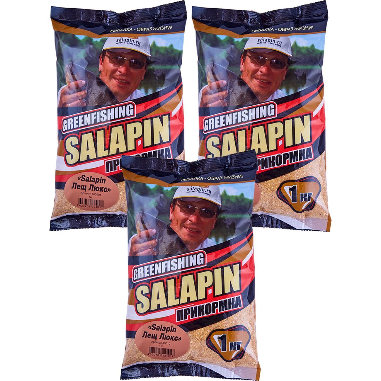 

Прикормка натуральная GreenFishing SALAPIN, Лещ Люкс, 3 кг, SALAPIN