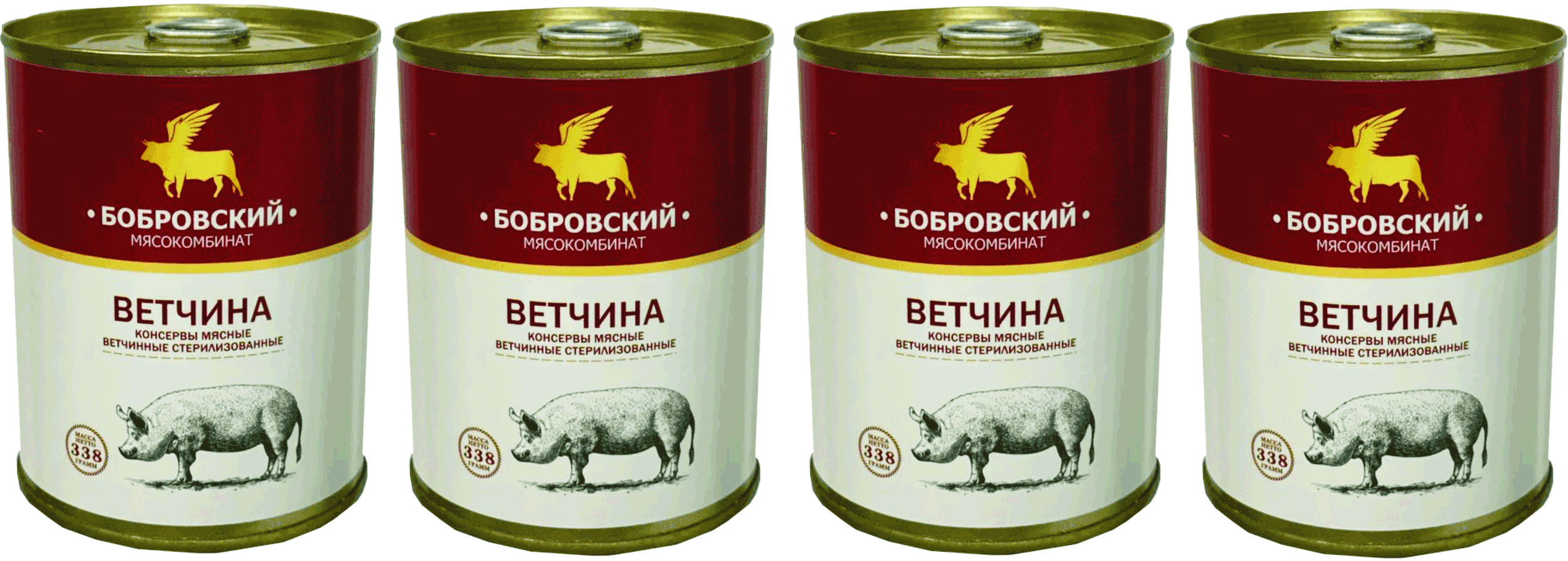 

Ветчина ООО "Бобровский мясокомбинат" 4 шт., Ветчина