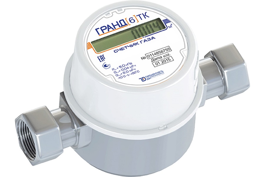 Счетчик газа Гранд- 6ТК G 3/4' с термокомпенсацией