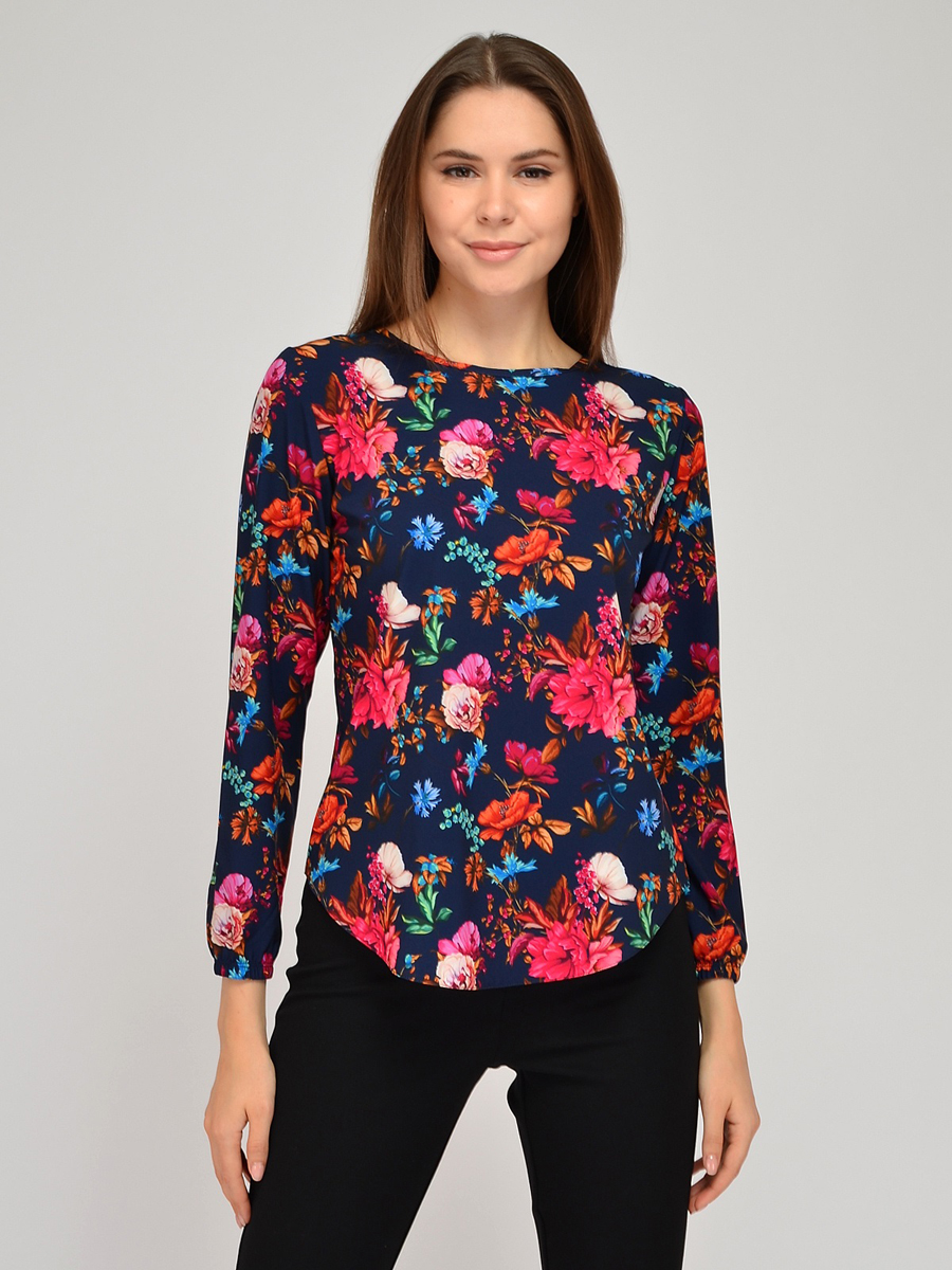 

Блуза женская 1001dress VI00320 синяя 54 RU, VI00320