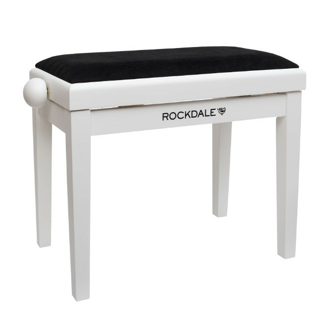 Банкетка для пианино Rockdale RHAPSODY 131 SV WHITE BLACK 10718₽