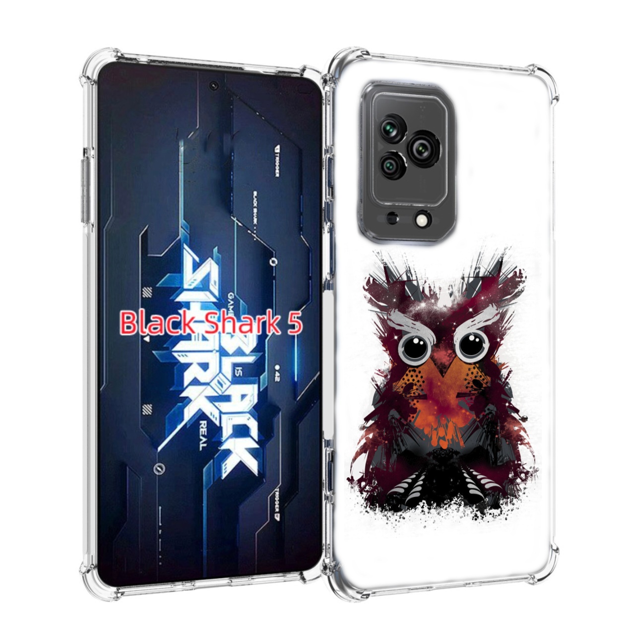 

Чехол MyPads Необычная сова для Xiaomi Black Shark 5, Прозрачный, Tocco