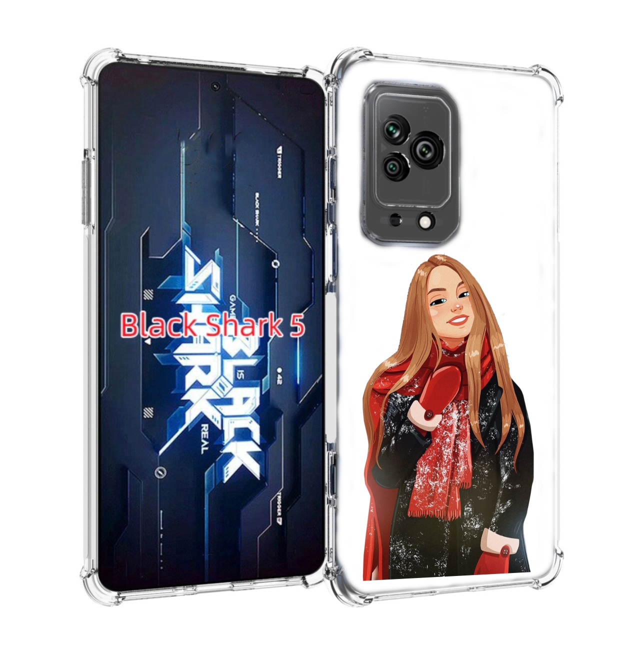 

Чехол MyPads Новогодний-зимний-арт женский для Xiaomi Black Shark 5, Прозрачный, Tocco