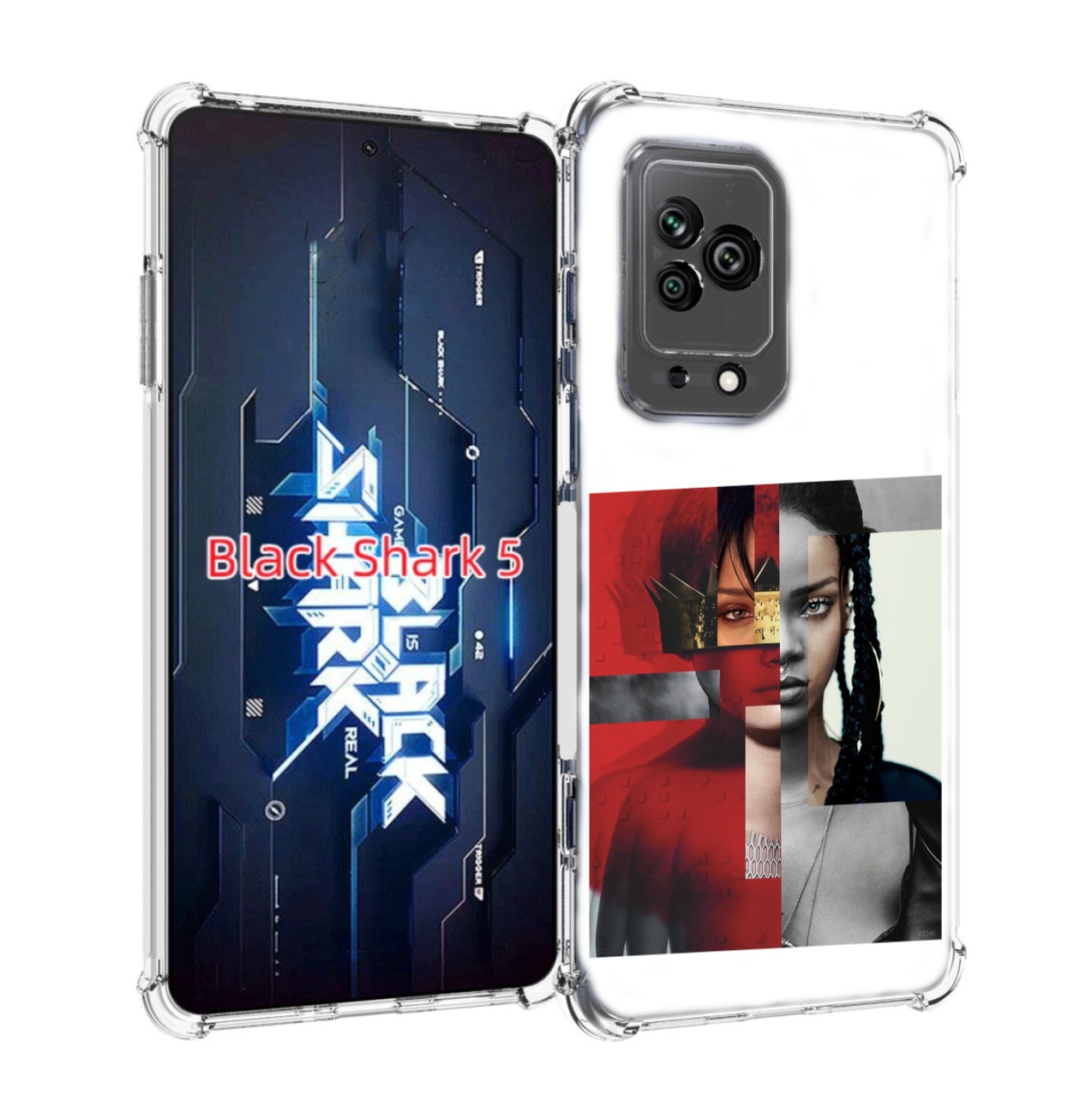 

Чехол MyPads Обложка-Рианна для Xiaomi Black Shark 5, Прозрачный, Tocco