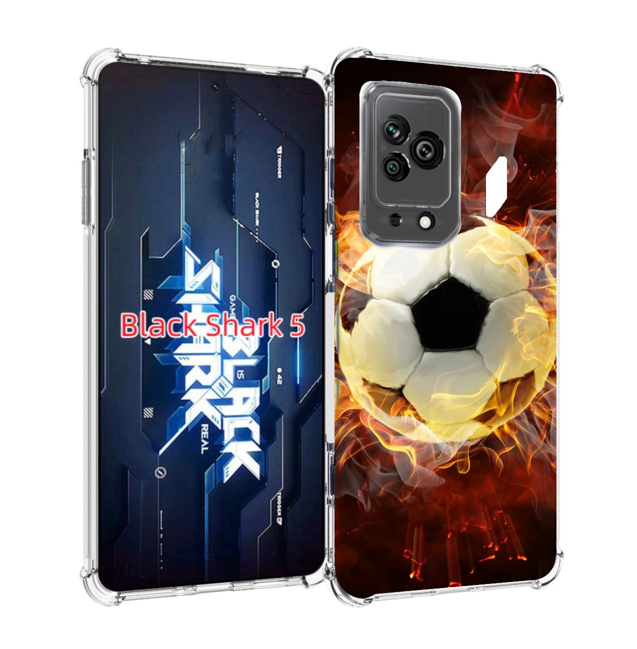 

Чехол MyPads Огненный-мяч для Xiaomi Black Shark 5, Прозрачный, Tocco