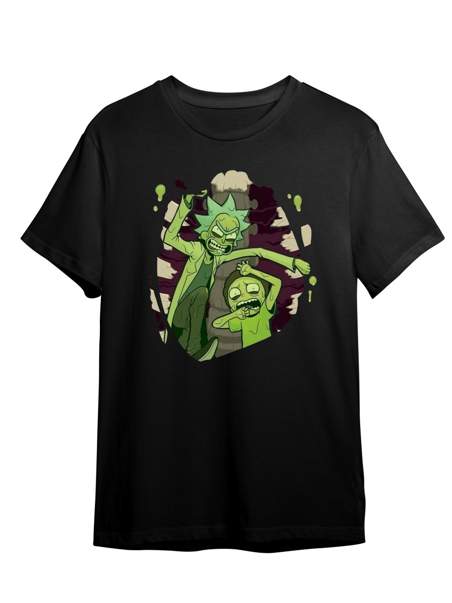 фото Футболка унисекс сувенирshop рик и морти/rick and morty 15 черная 3xl