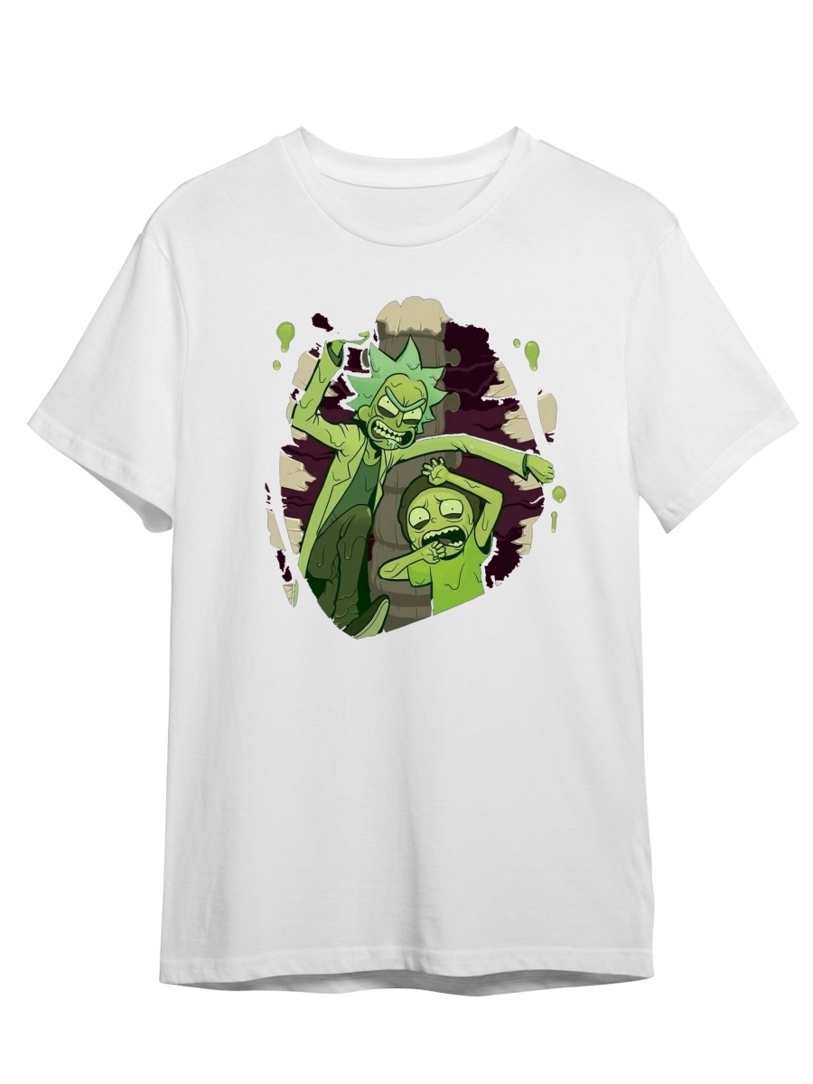 фото Футболка унисекс сувенирshop рик и морти/rick and morty 15 белая 2xl