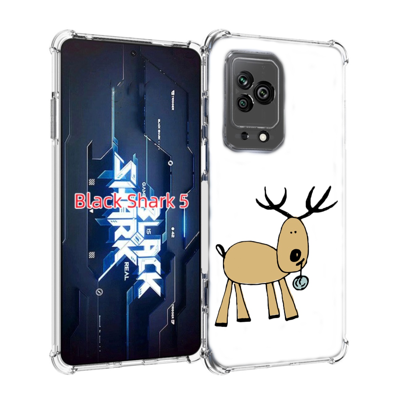 

Чехол MyPads Олень с шариком для Xiaomi Black Shark 5, Прозрачный, Tocco