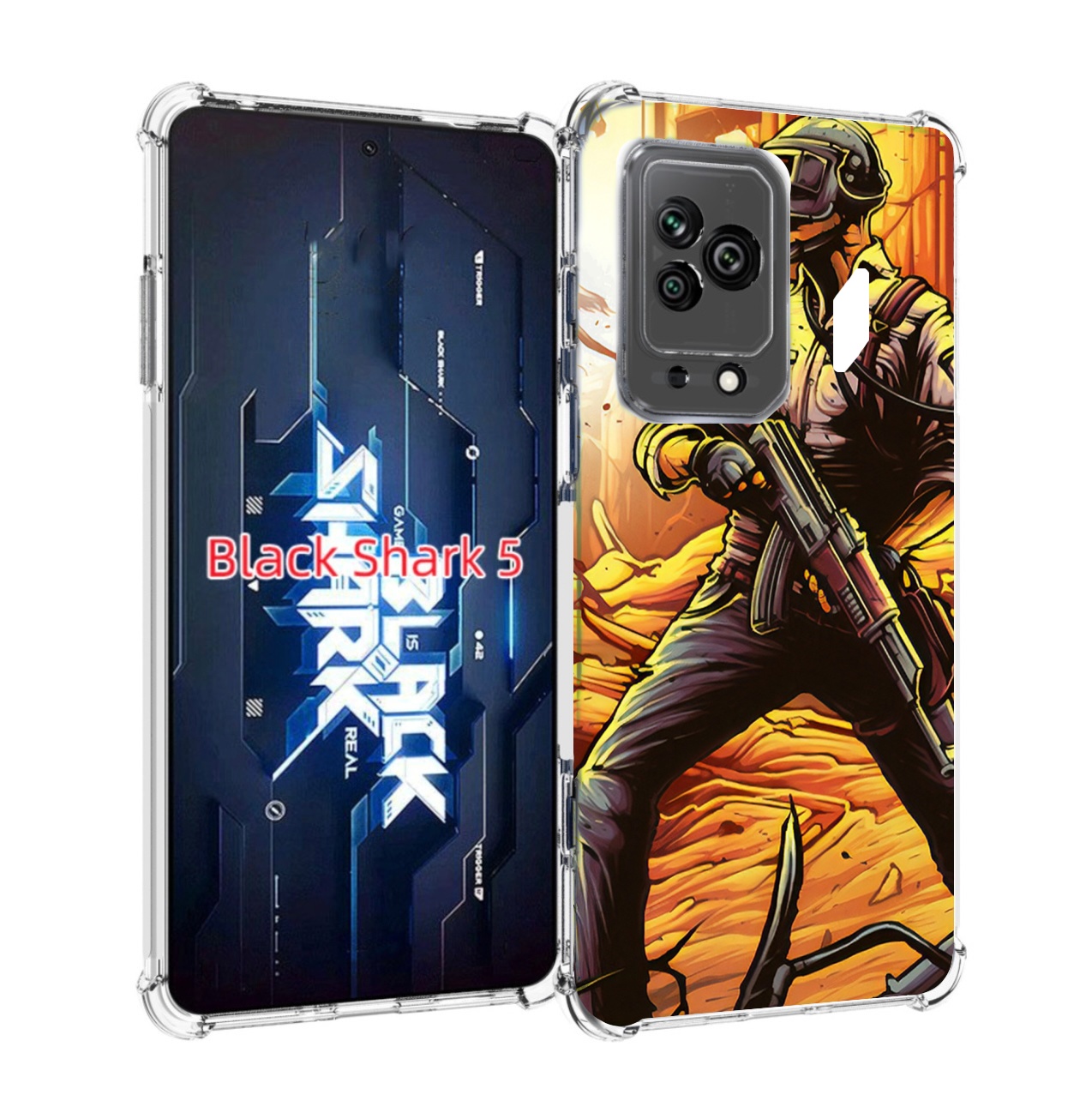 

Чехол MyPads Пабг для Xiaomi Black Shark 5, Прозрачный, Tocco