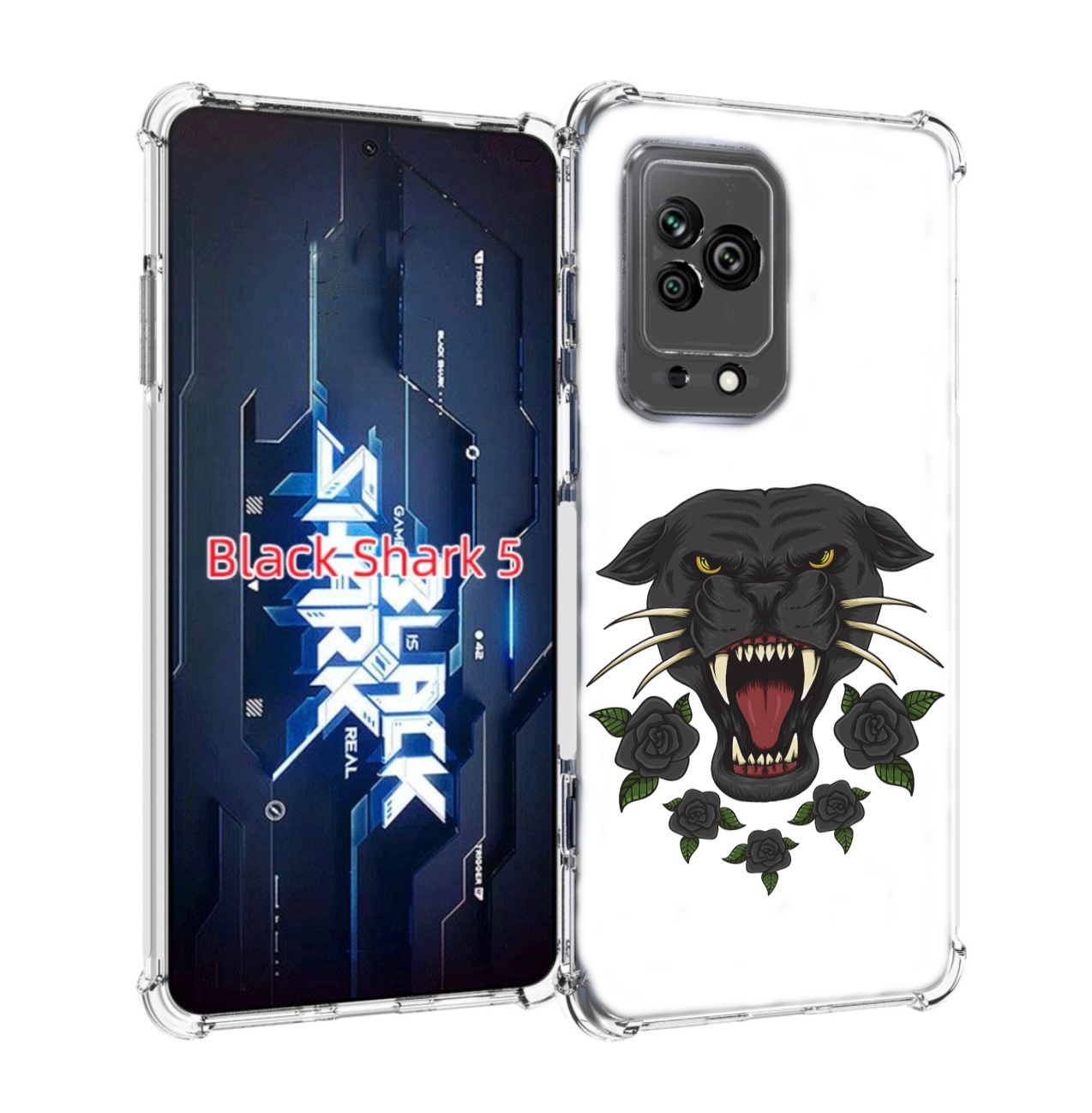 

Чехол MyPads Пантера для Xiaomi Black Shark 5, Прозрачный, Tocco
