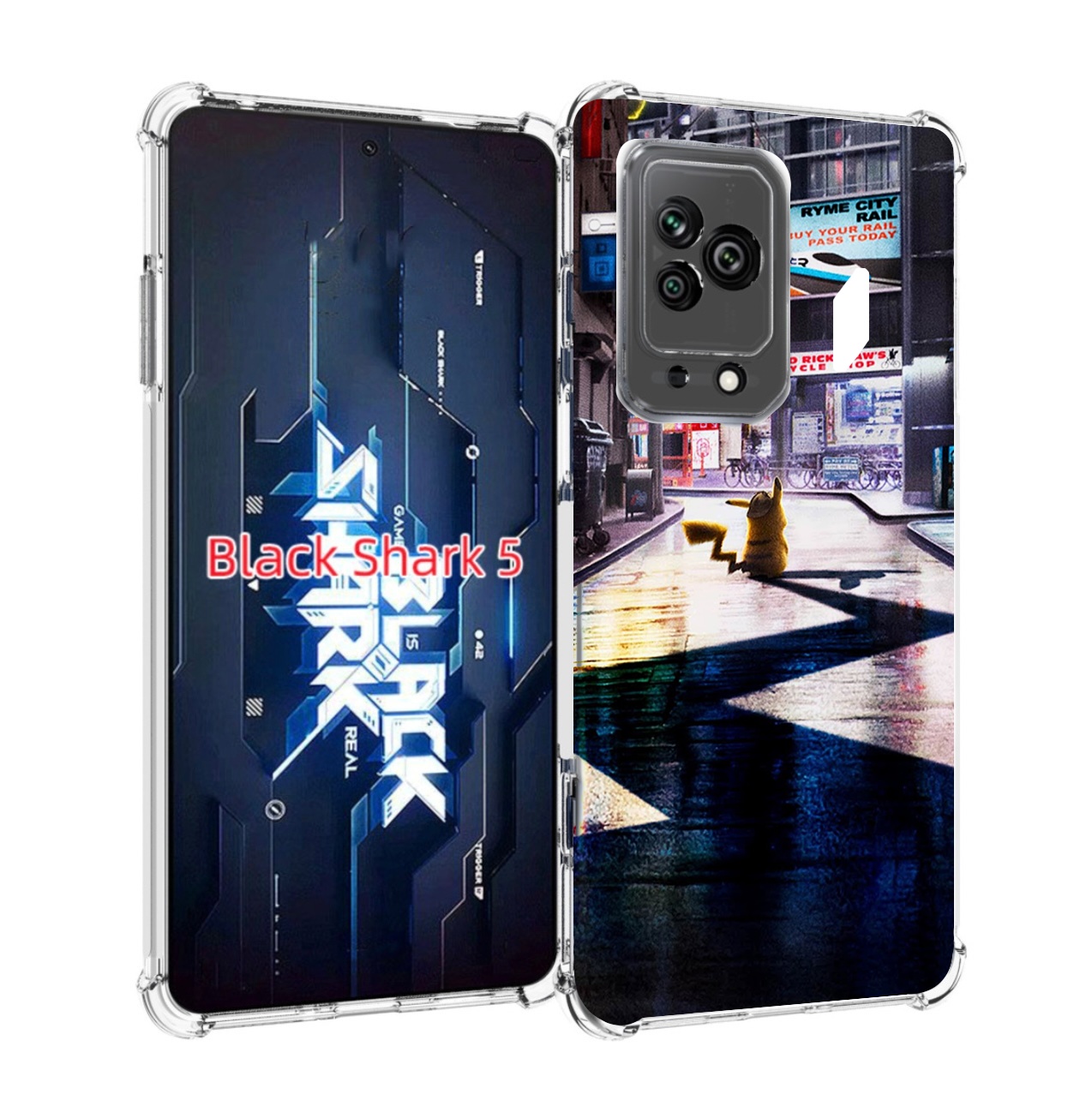 

Чехол MyPads Пикачу-в-городе для Xiaomi Black Shark 5, Прозрачный, Tocco