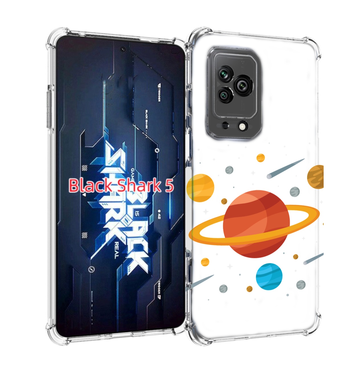 

Чехол MyPads Планета-Сатурн для Xiaomi Black Shark 5, Прозрачный, Tocco