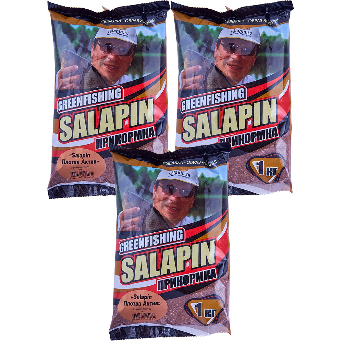 

Прикормка натуральная GreenFishing SALAPIN, Плотва Актив, 3 кг, SALAPIN