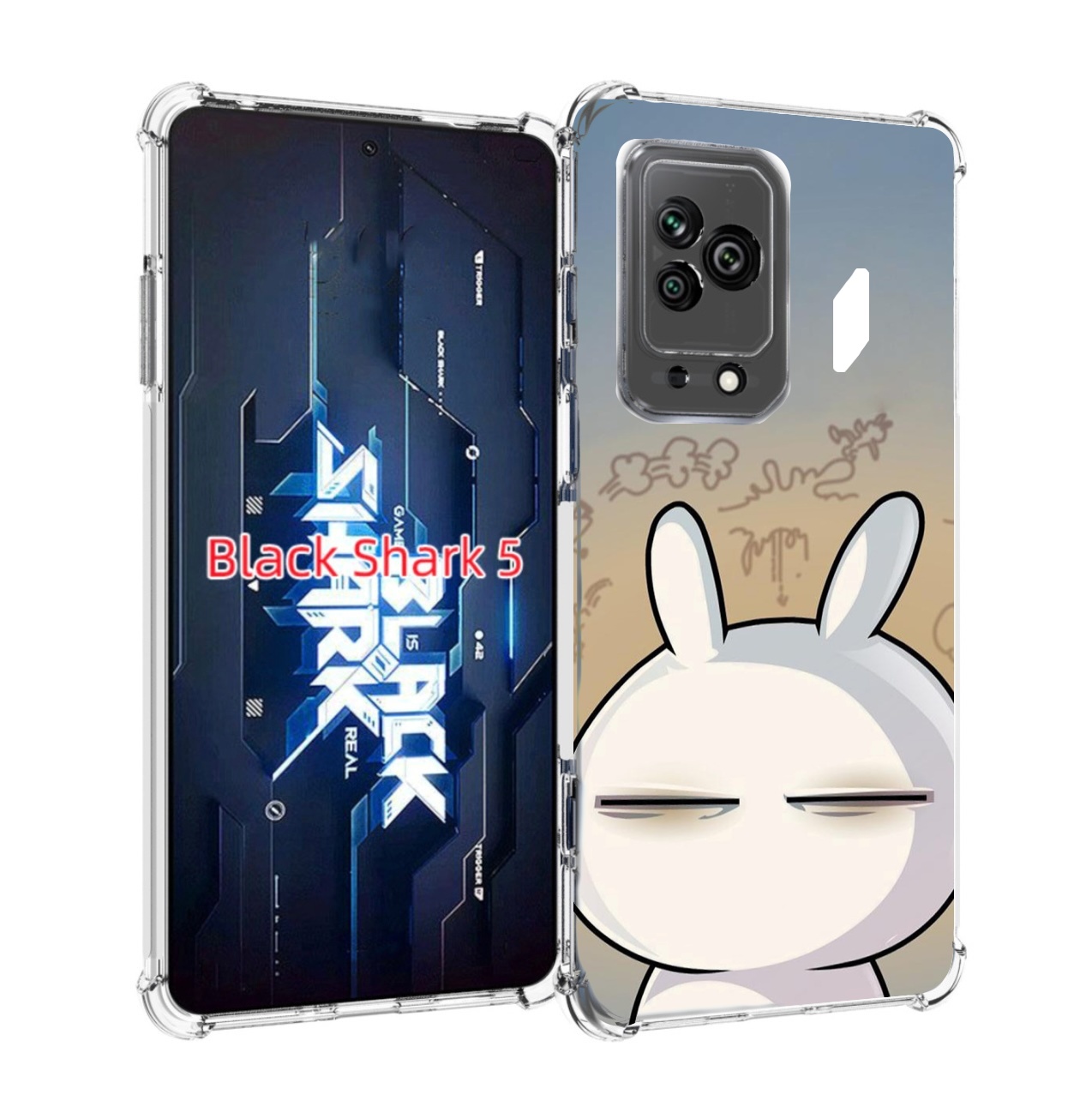 

Чехол MyPads Подозрительный-зайка для Xiaomi Black Shark 5, Прозрачный, Tocco