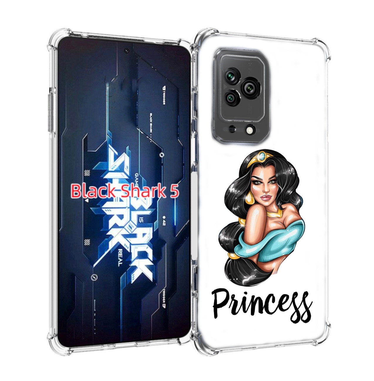 

Чехол MyPads Принцесса-Жасмин женский для Xiaomi Black Shark 5, Прозрачный, Tocco