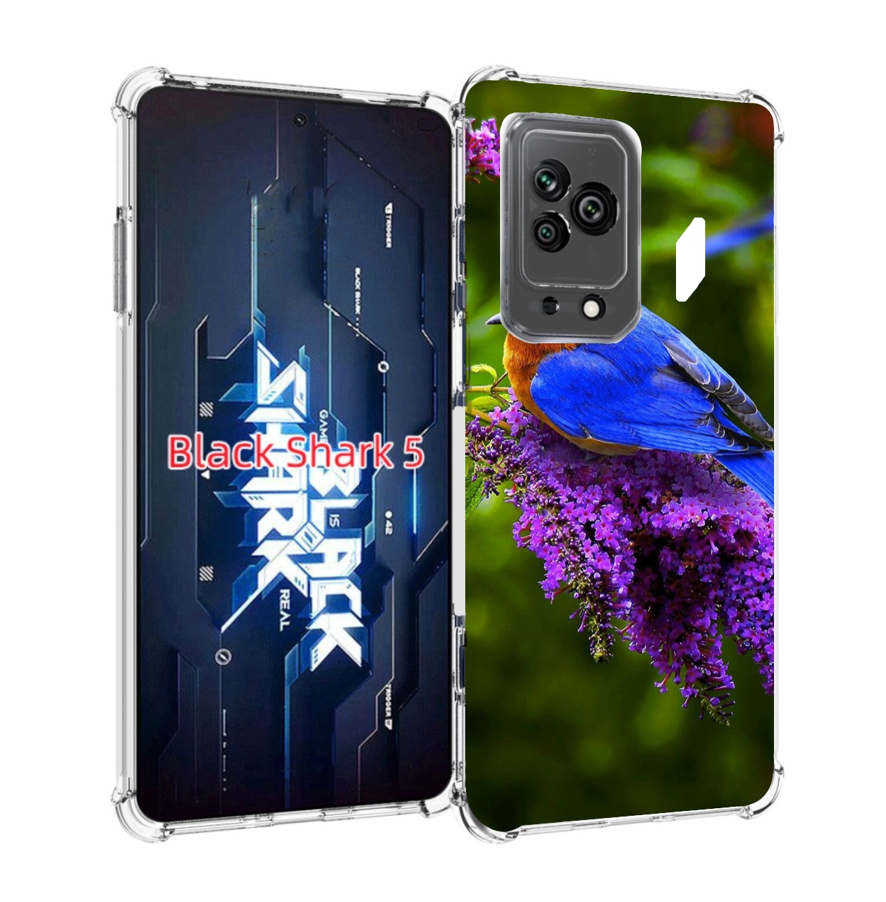 

Чехол MyPads Птица-сиреневая для Xiaomi Black Shark 5, Прозрачный, Tocco