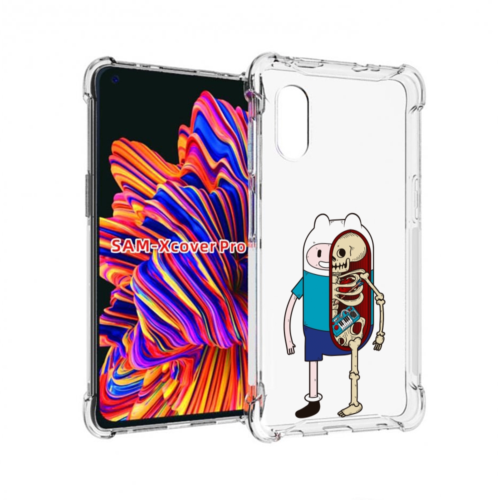 

Чехол MyPads Финн скелет для Samsung Galaxy Xcover Pro 1, Прозрачный, Tocco