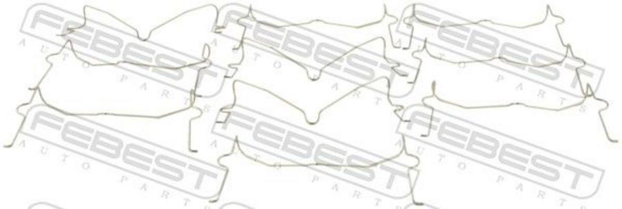 

FEBECT 0103-004-PCS10 Пружинка прижимная торм.колодок TOYOTA LAND CRUISER 200 07-