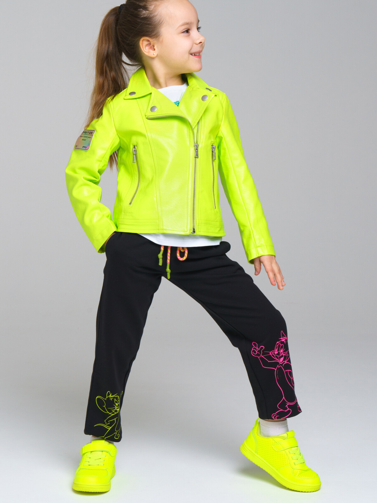 

Куртка кожаная детская PlayToday Kids 12322008, зеленый, 110, 12322008