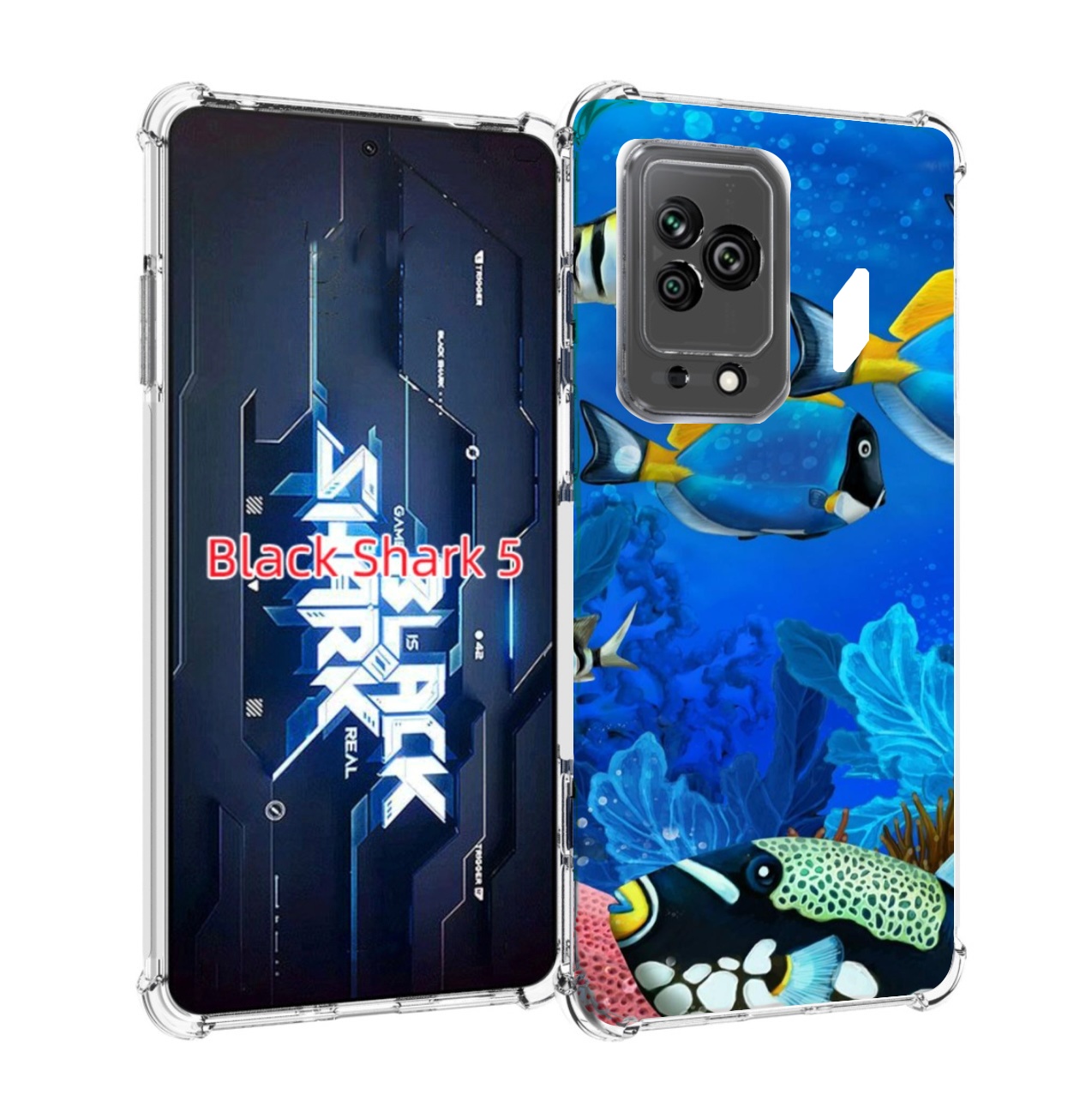 

Чехол MyPads Рыбки для Xiaomi Black Shark 5, Прозрачный, Tocco