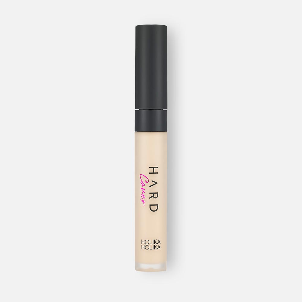 Консилер для лица HOLIKA HOLIKA Hard Cover Liquid Concealer, тон 01 Warm Ivory, 7 г перманентный краситель для седых волос tinta color ultimate cover 26830uc 8 30 60 мл светлый золотистый натуральный блондин