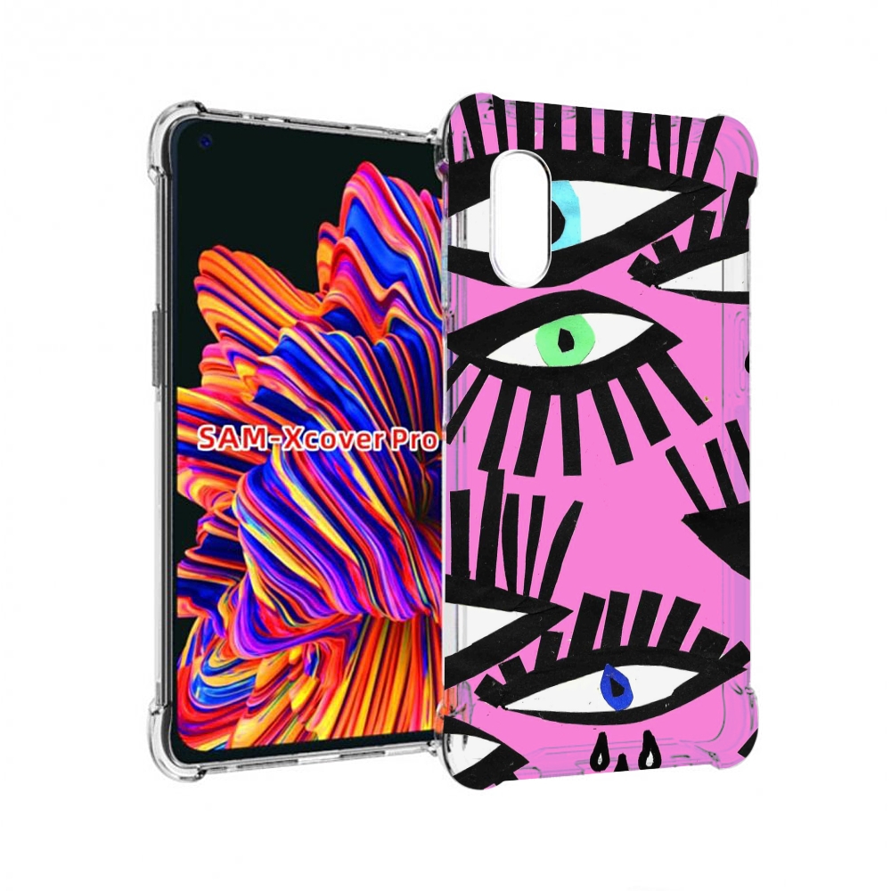 

Чехол MyPads глазки абстракция для Samsung Galaxy Xcover Pro 1, Прозрачный, Tocco