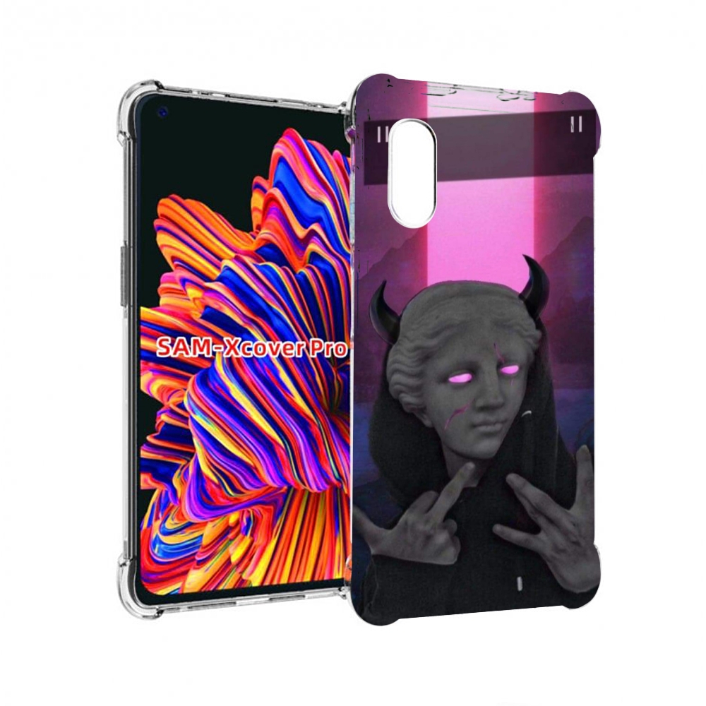 

Чехол MyPads глитч-статуя для Samsung Galaxy Xcover Pro 1, Прозрачный, Tocco