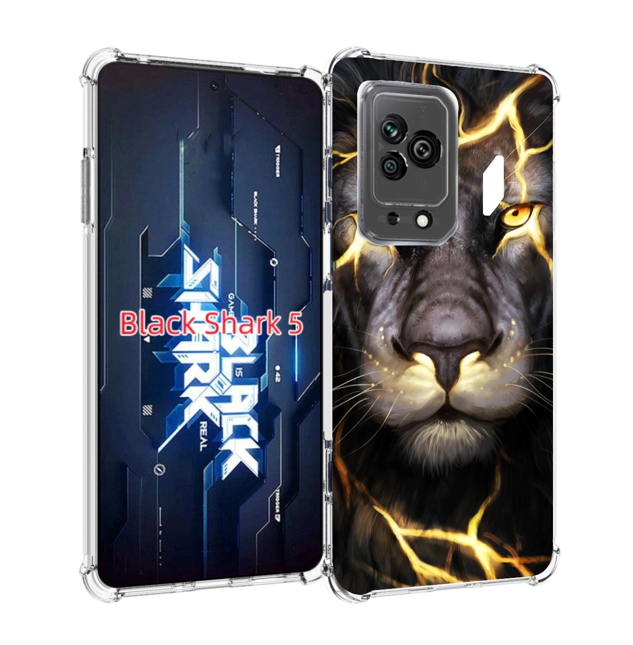

Чехол MyPads Светящийся-лев мужской для Xiaomi Black Shark 5, Прозрачный, Tocco