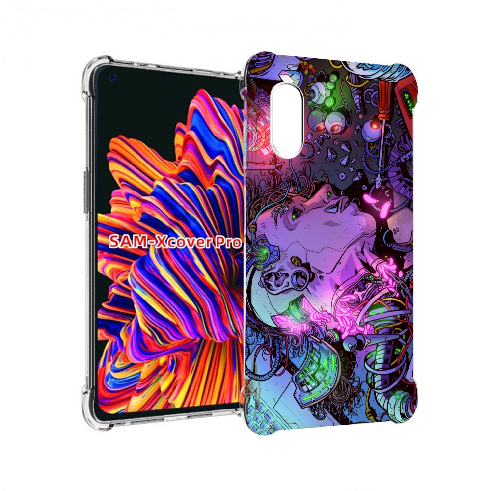 

Чехол MyPads голова робота мультик для Samsung Galaxy Xcover Pro 1, Прозрачный, Tocco