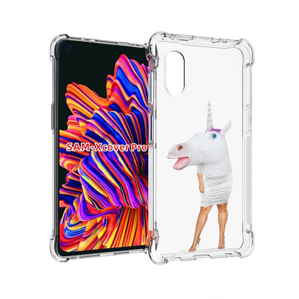 

Чехол MyPads голова-единорога для Samsung Galaxy Xcover Pro 1, Прозрачный, Tocco