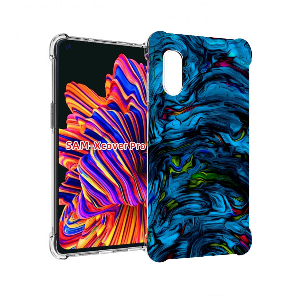 

Чехол MyPads голубая краска в темноте для Samsung Galaxy Xcover Pro 1, Прозрачный, Tocco