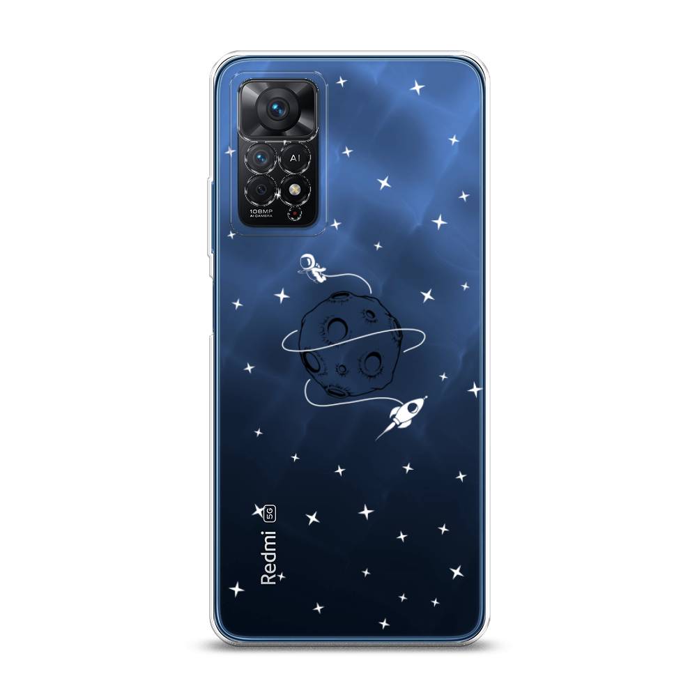 

Чехол на Xiaomi Redmi Note 11 Pro/11 Pro 5G/11E Pro "Полет вокруг луны", Белый;серый;черный, 314750-2