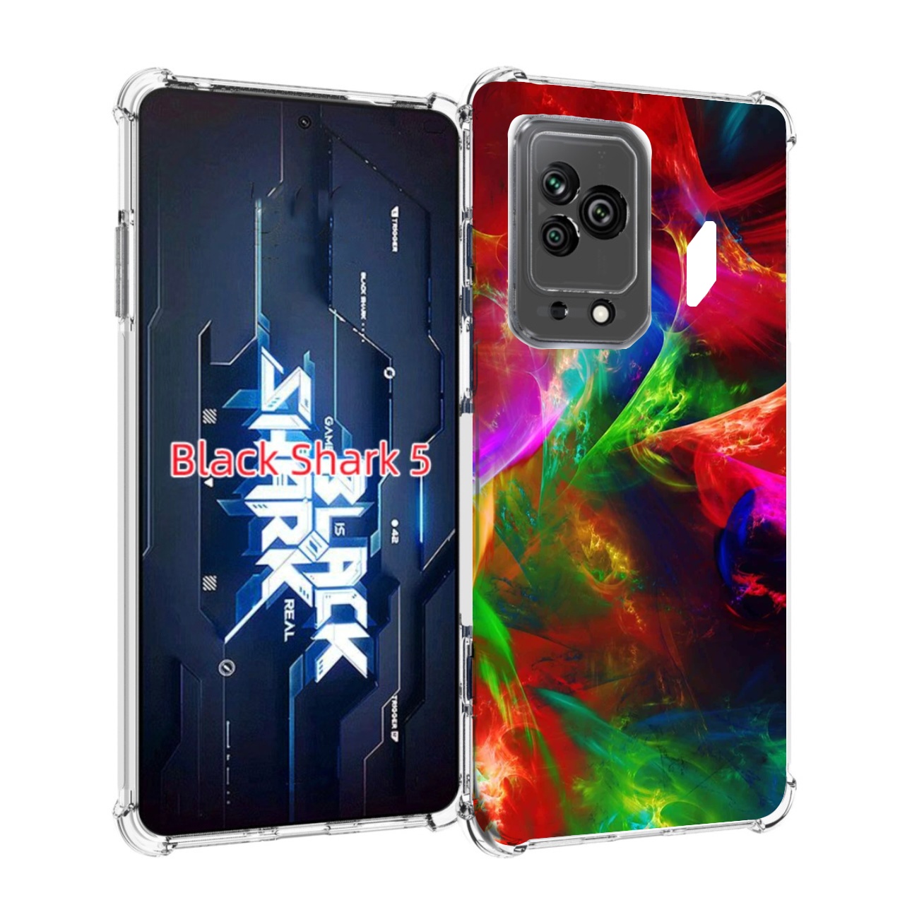 

Чехол MyPads Сияние-красок для Xiaomi Black Shark 5, Прозрачный, Tocco