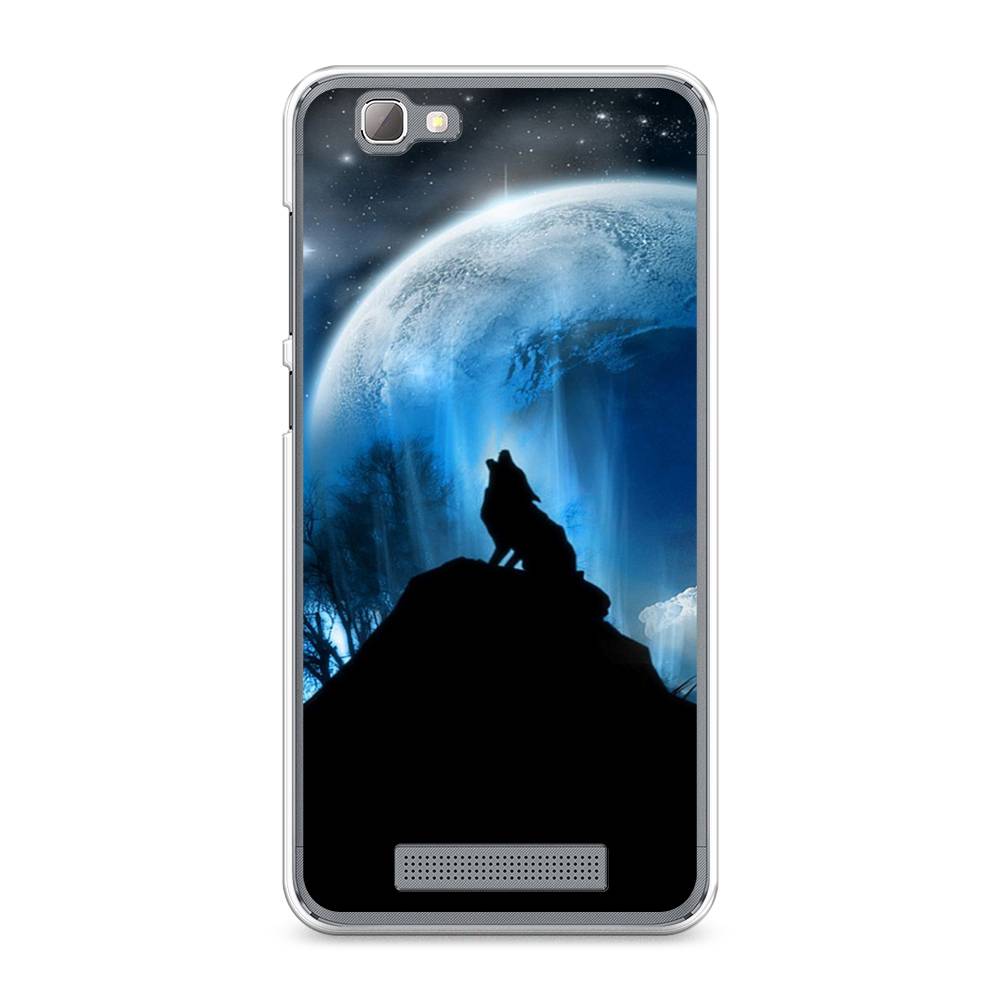 

Чехол на ZTE Blade A610 "Волк 2", Синий;черный;белый, 130950-1