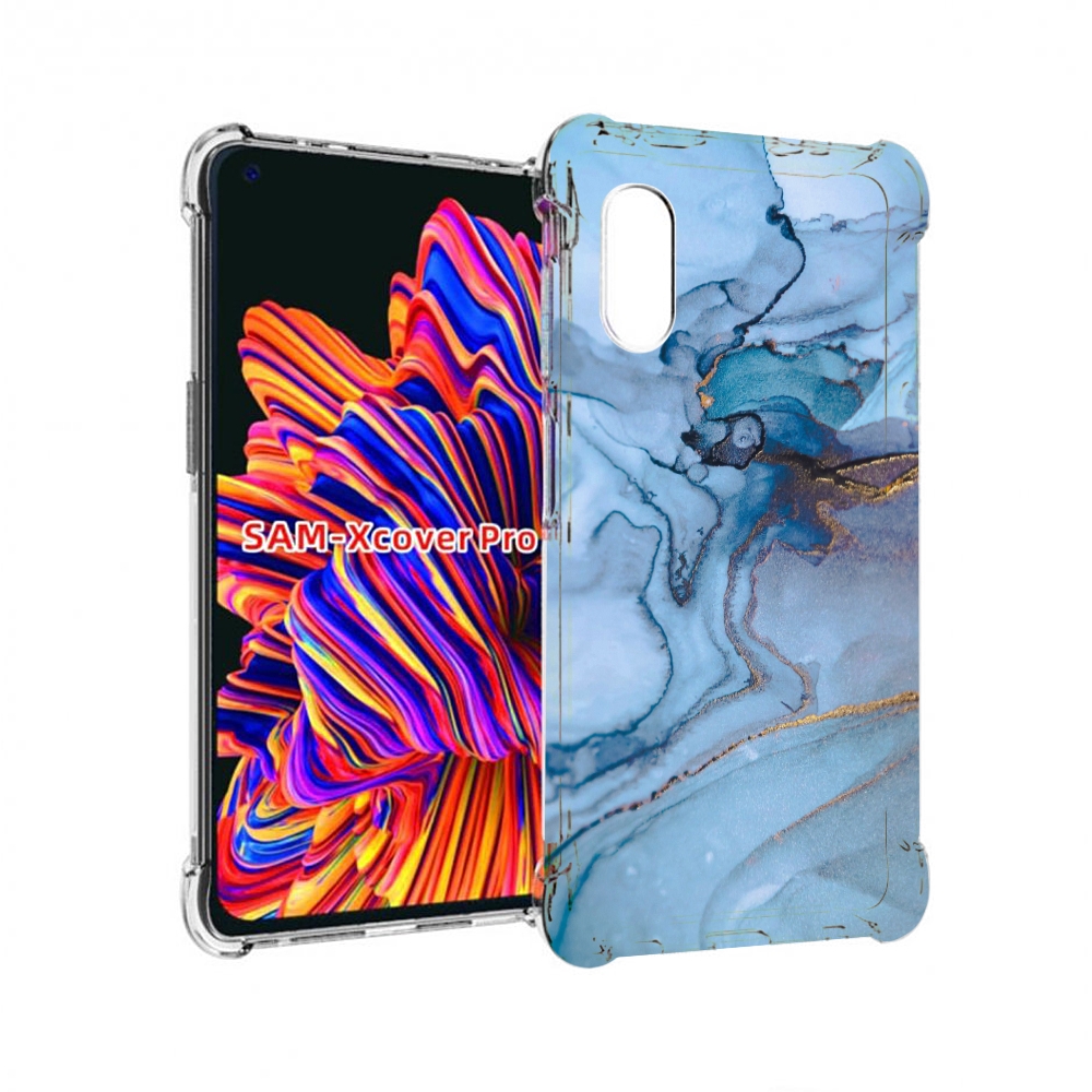 

Чехол MyPads голубой мрамор для Samsung Galaxy Xcover Pro 1, Прозрачный, Tocco
