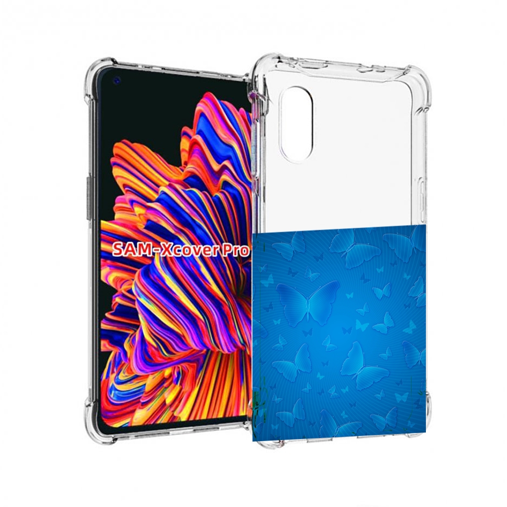 

Чехол MyPads голубые-бабочки для Samsung Galaxy Xcover Pro 1, Прозрачный, Tocco