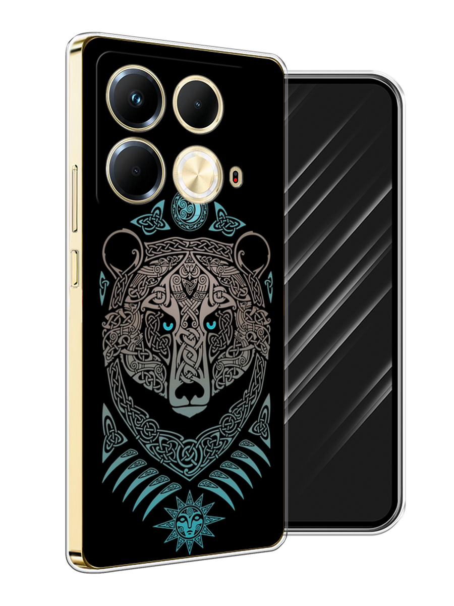 

Чехол Awog на Infinix Note 40 "Кельтский медведь", Черный;серый, 3105850-1