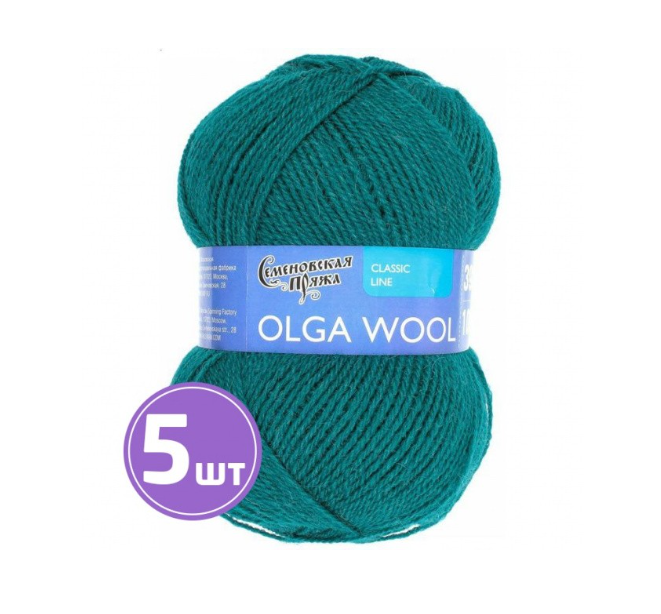 

Пряжа Семеновская Olga W (90039), изумруд 5 шт. по 100 г, Зеленый