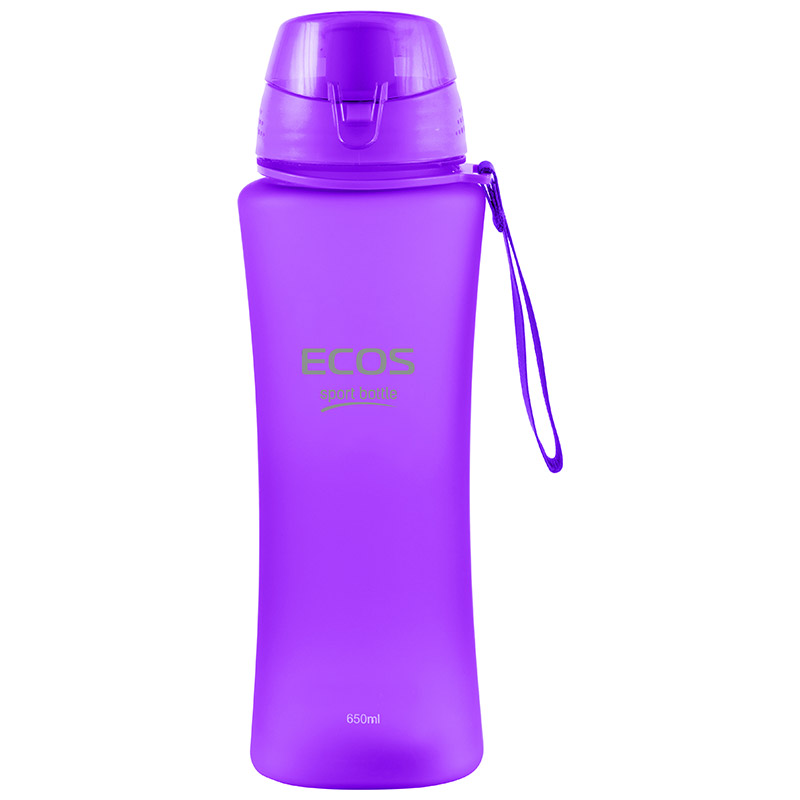 фото Бутылка для воды 650 мл ecos sk5015 фиолетовая
