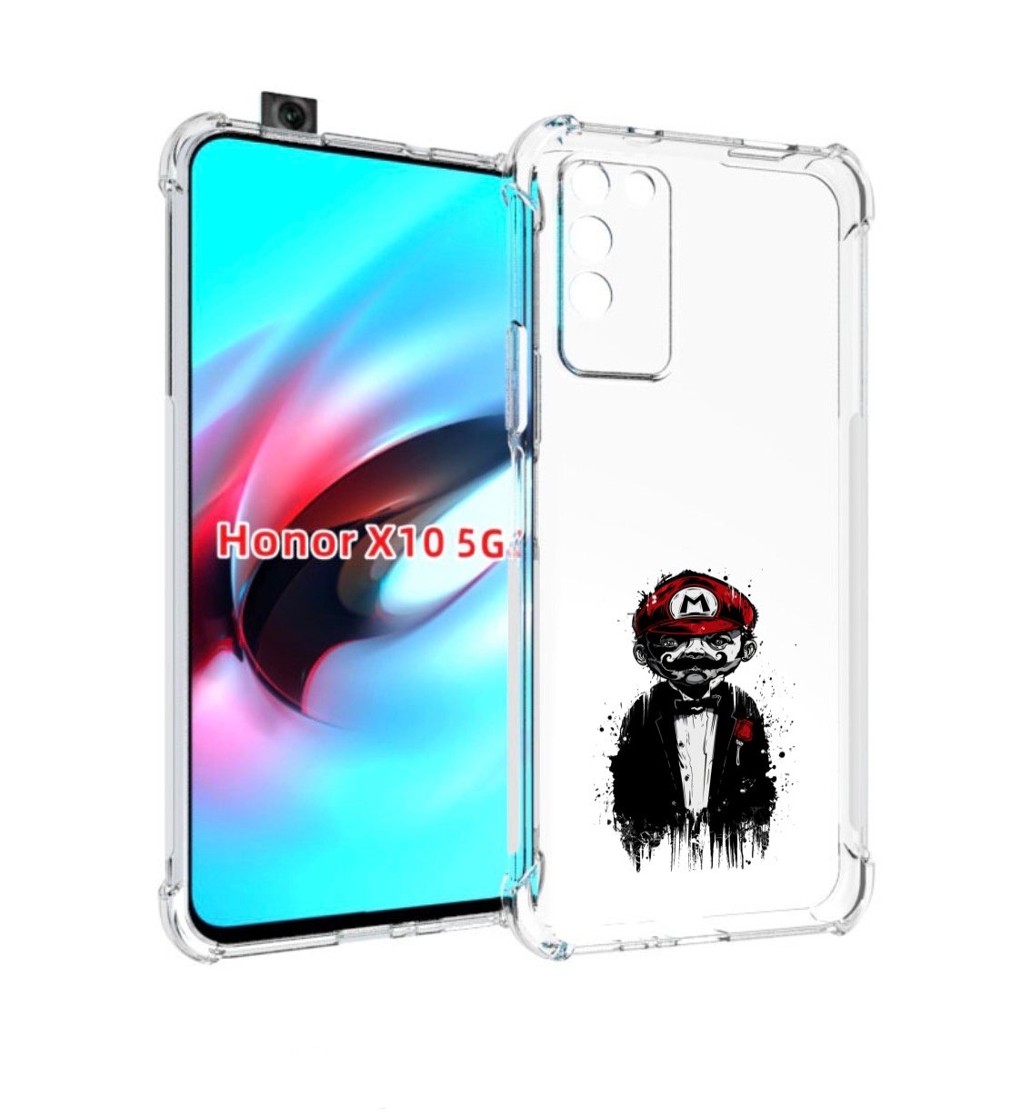 

Чехол MyPads марио для Honor X10, Прозрачный, Tocco