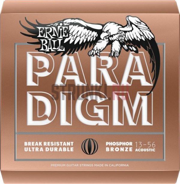 

Струны для акустической гитары Paradigm Ernie Ball 2074 13-56, Ernie Ball (Эрни Бол)