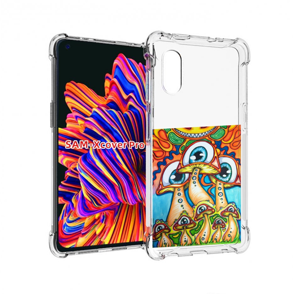 

Чехол MyPads грибы с глазами для Samsung Galaxy Xcover Pro 1, Прозрачный, Tocco