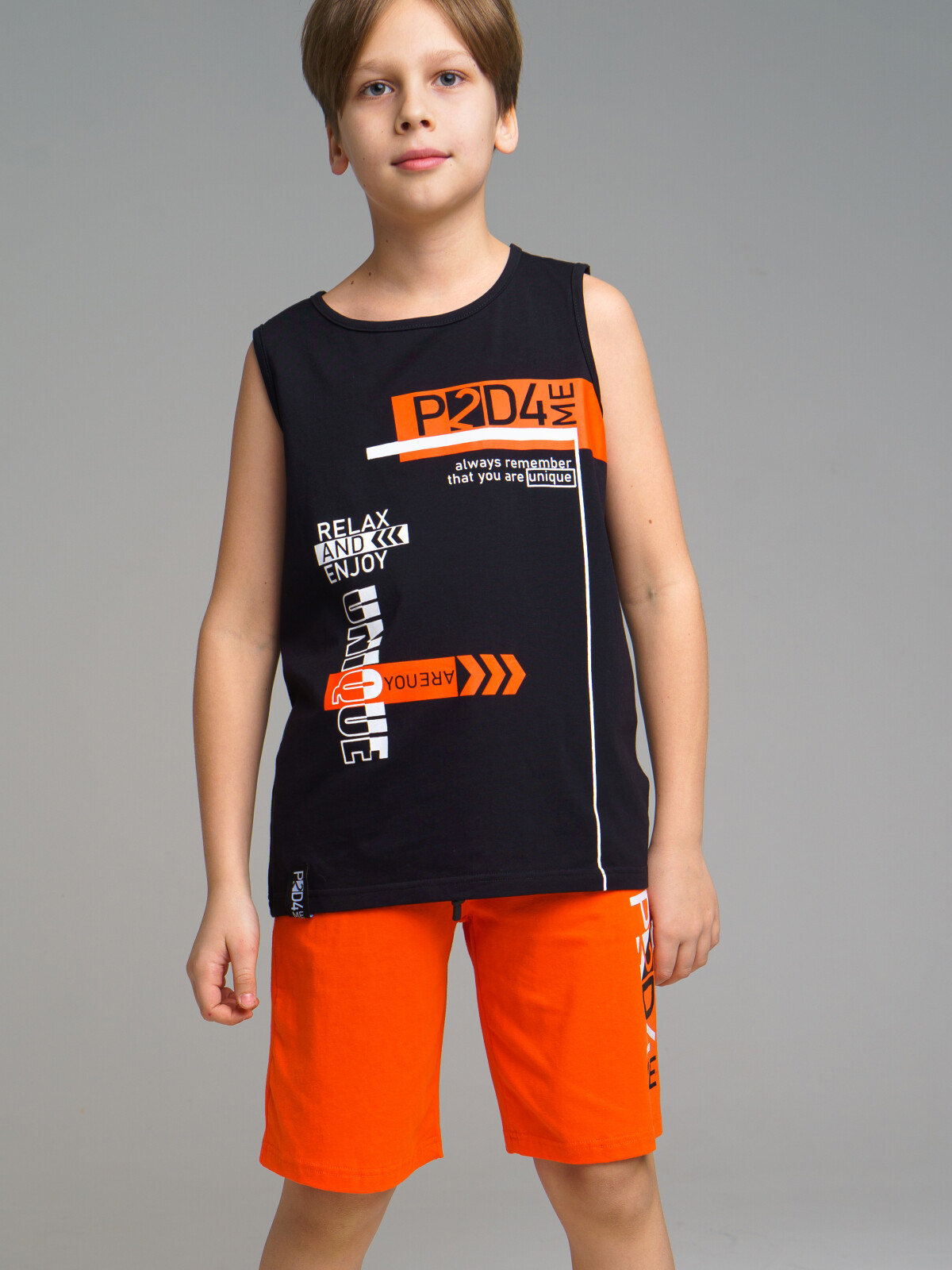 

Майка детская PlayToday Tween 12311208, черный, 128, 12311208