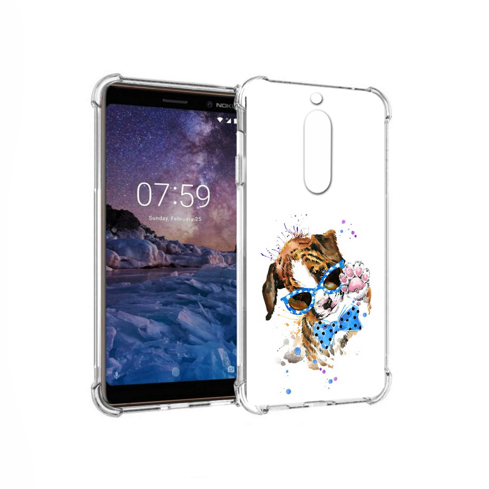 

Чехол MyPads Tocco для Nokia 7 лапочка (PT95887.123.434), Прозрачный, Tocco