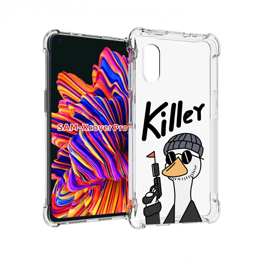 

Чехол MyPads гусь-с-пистолет для Samsung Galaxy Xcover Pro 1, Прозрачный, Tocco