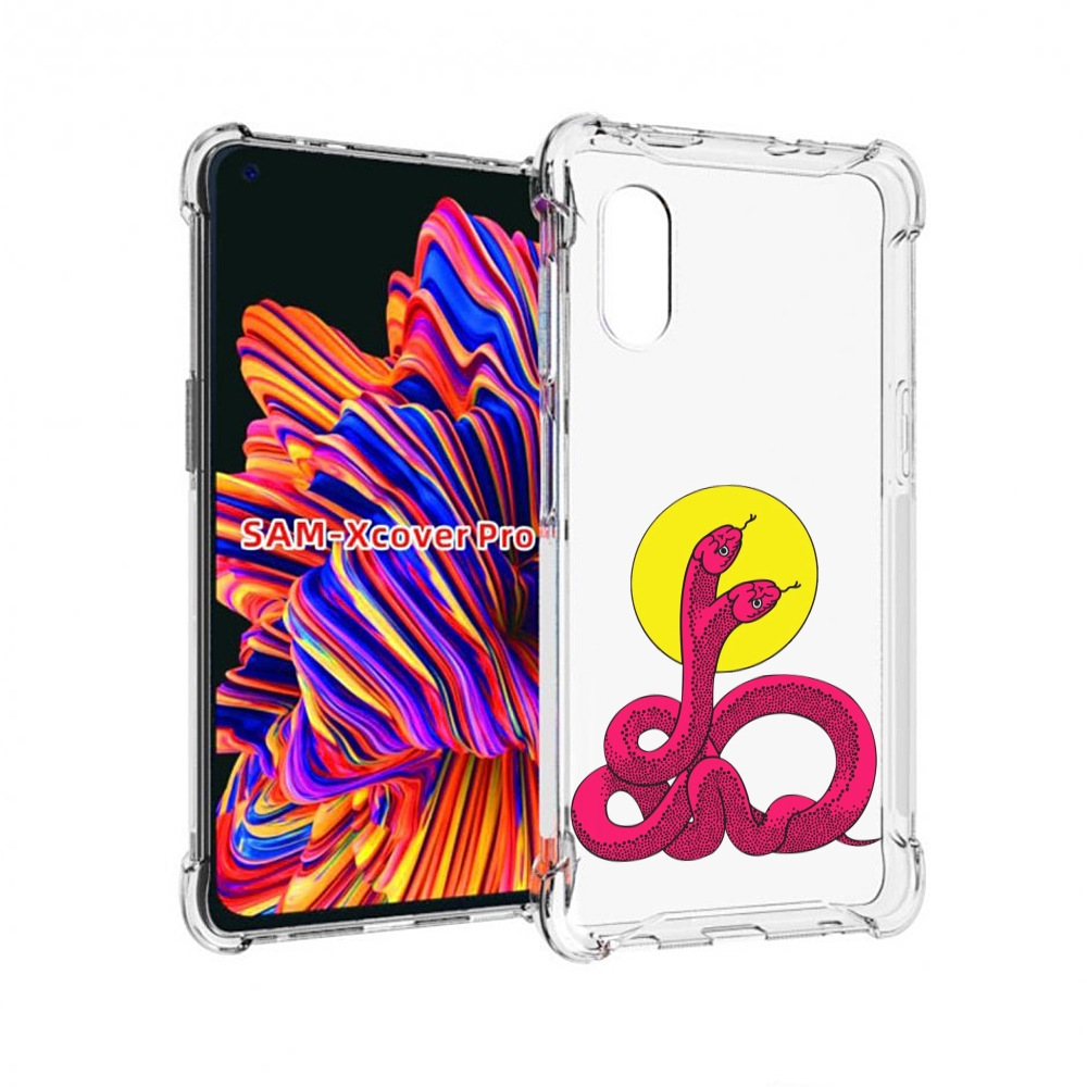 

Чехол MyPads двухголовая-змея для Samsung Galaxy Xcover Pro 1, Прозрачный, Tocco