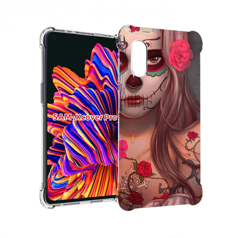 

Чехол MyPads девочка в рисунках для Samsung Galaxy Xcover Pro 1, Прозрачный, Tocco