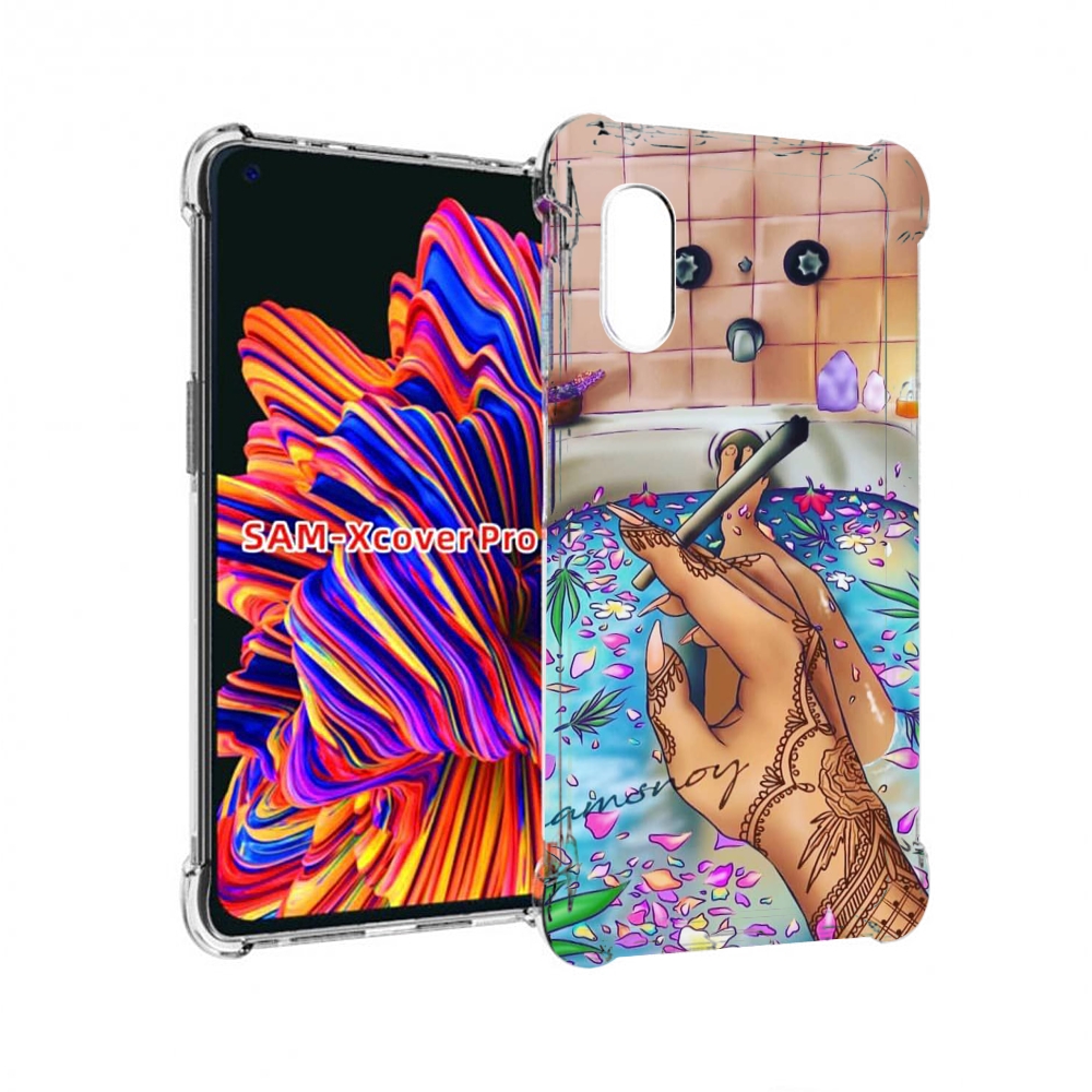 

Чехол MyPads девушка в ванне женский для Samsung Galaxy Xcover Pro 1, Прозрачный, Tocco