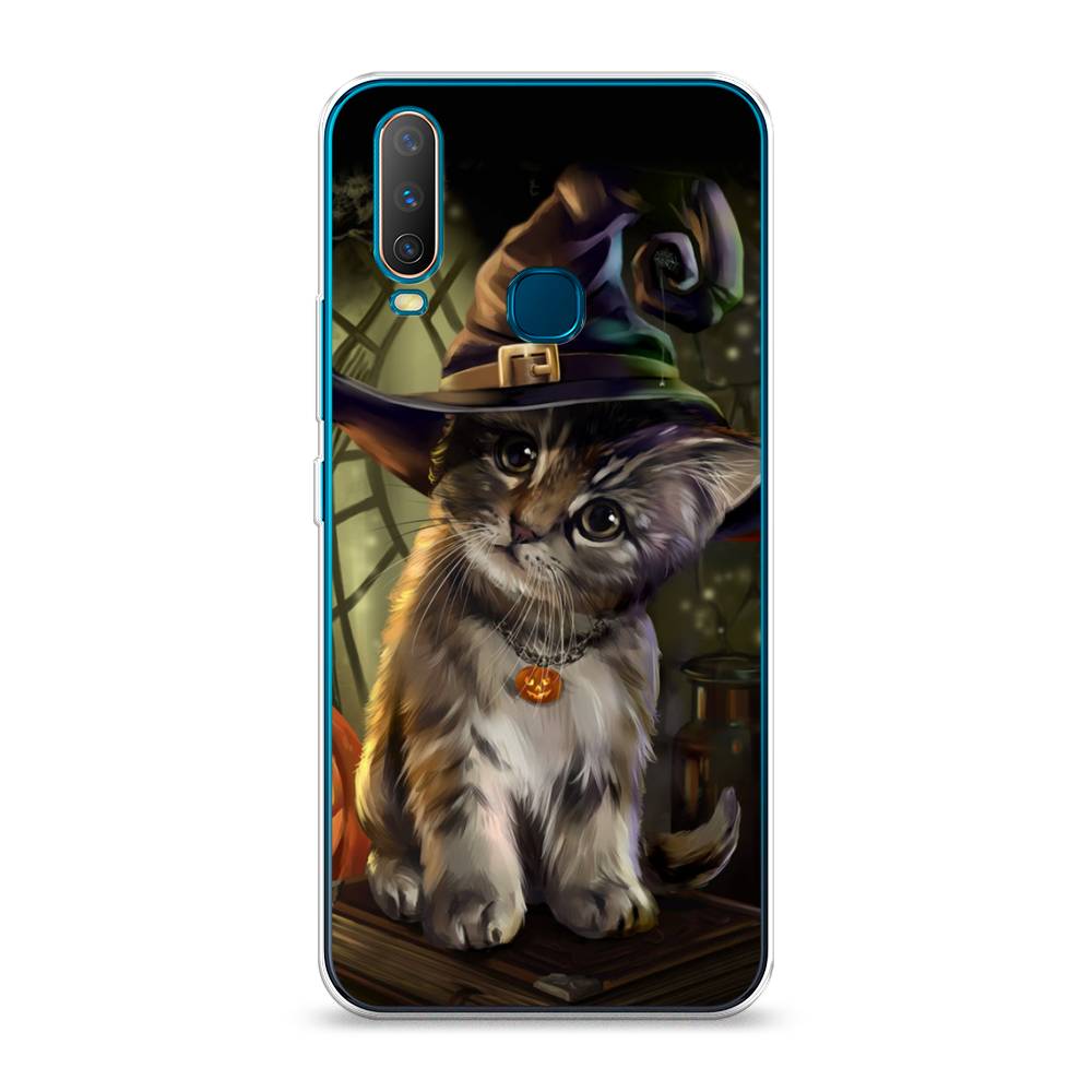 

Чехол Awog на Vivo Y12/Y17 "Кот на Хэллоуин", Разноцветный, 261850-2